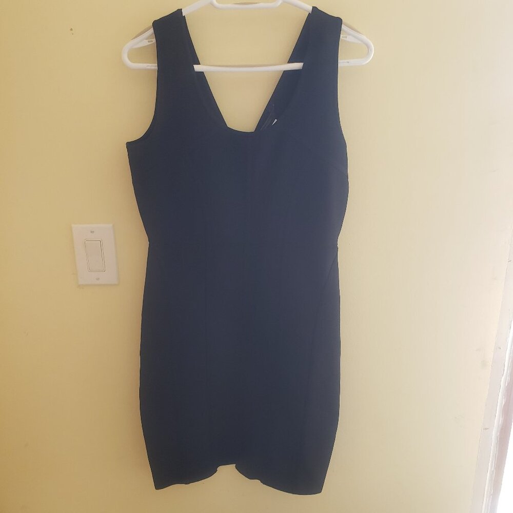 BCBG Maxazria Black Bodycon Dress Size L